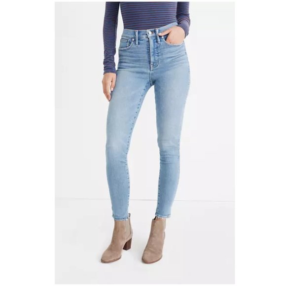 Madewell 10" High-Rise Skinny Jeans in Hamden Wash - Picture 2 of 13